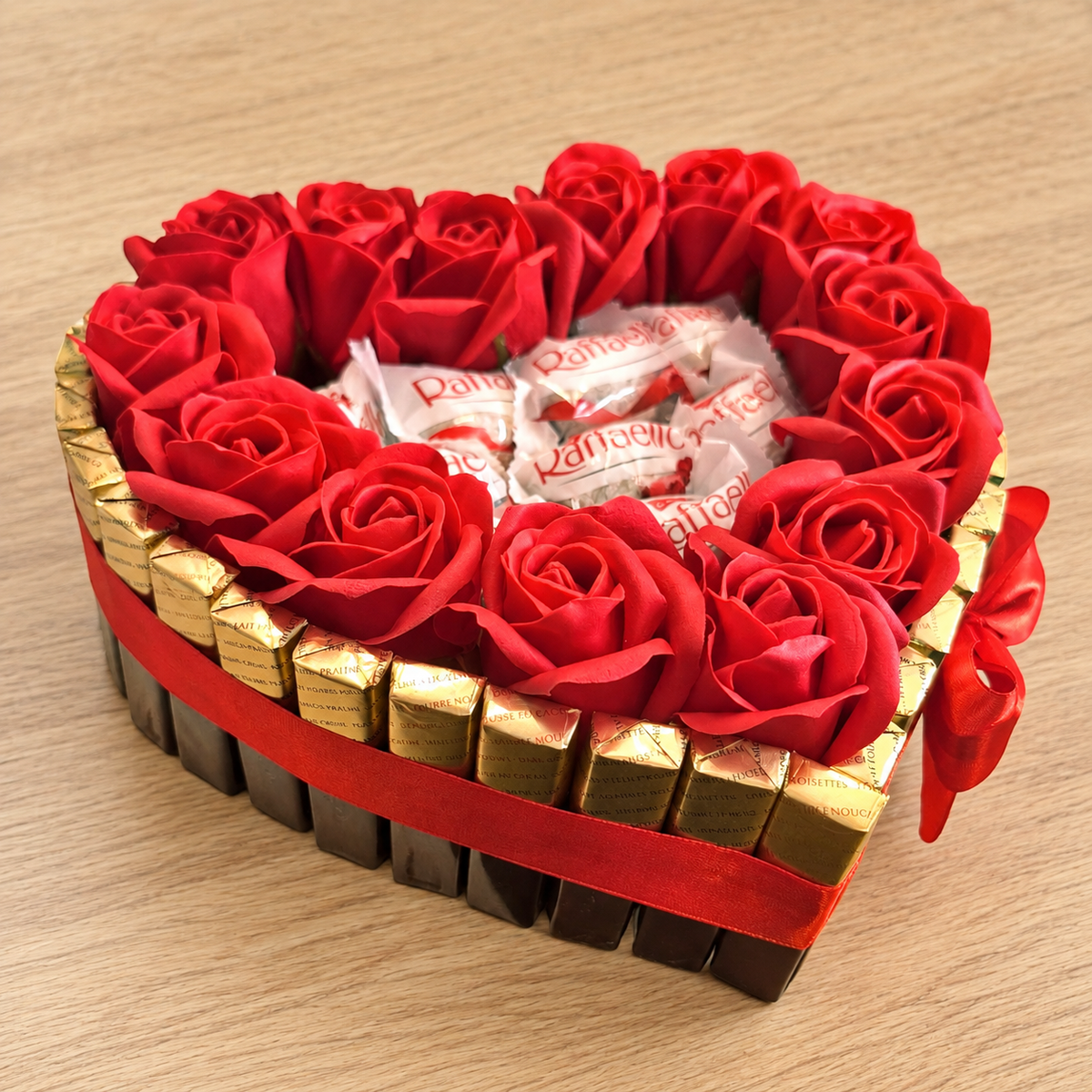 cake "Rose Heart Raffaello"