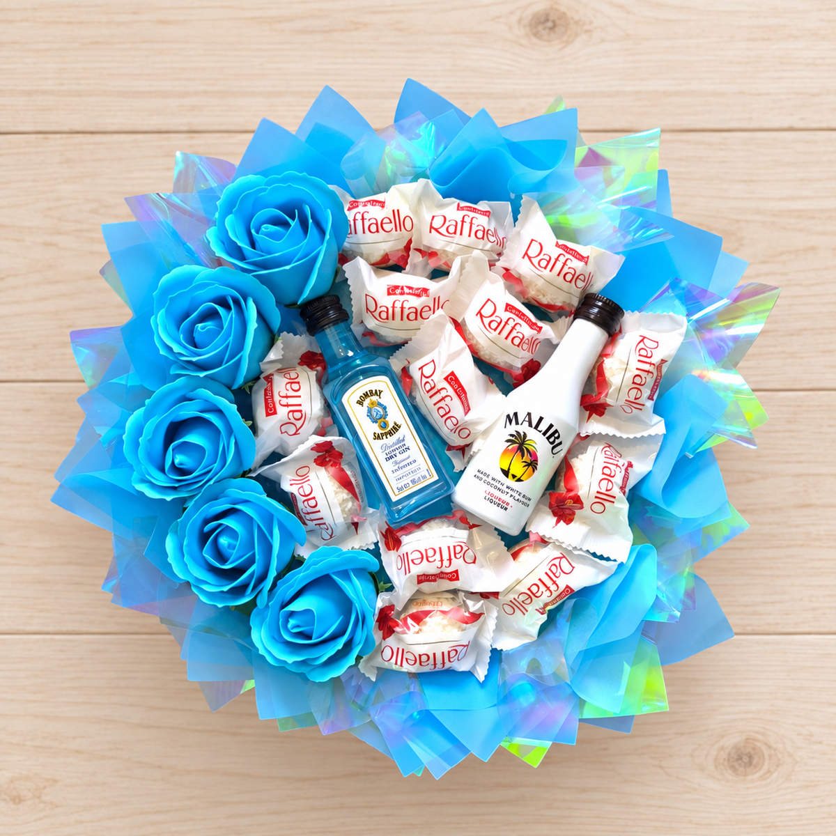 Mini Blue Lagoon – Raffaello Strauss mit Bombay & Malibu
