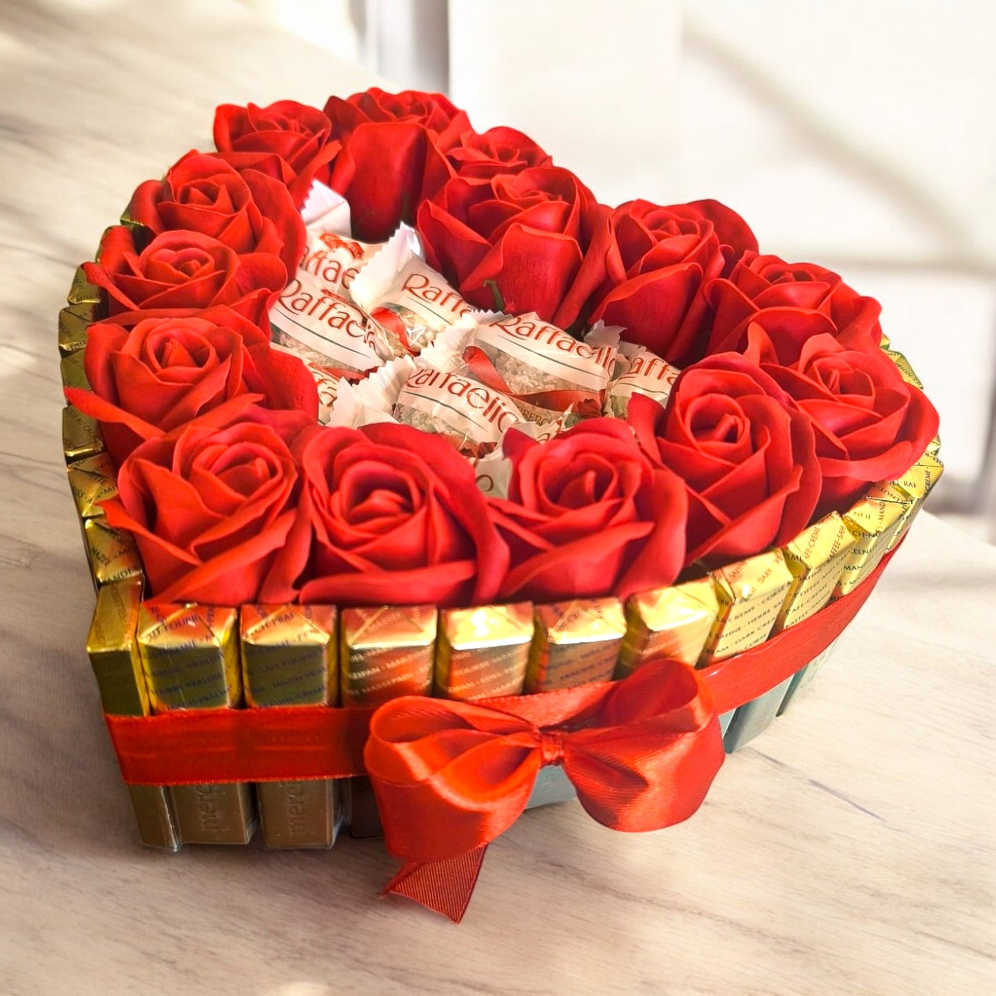 cake "Rose Heart Raffaello"