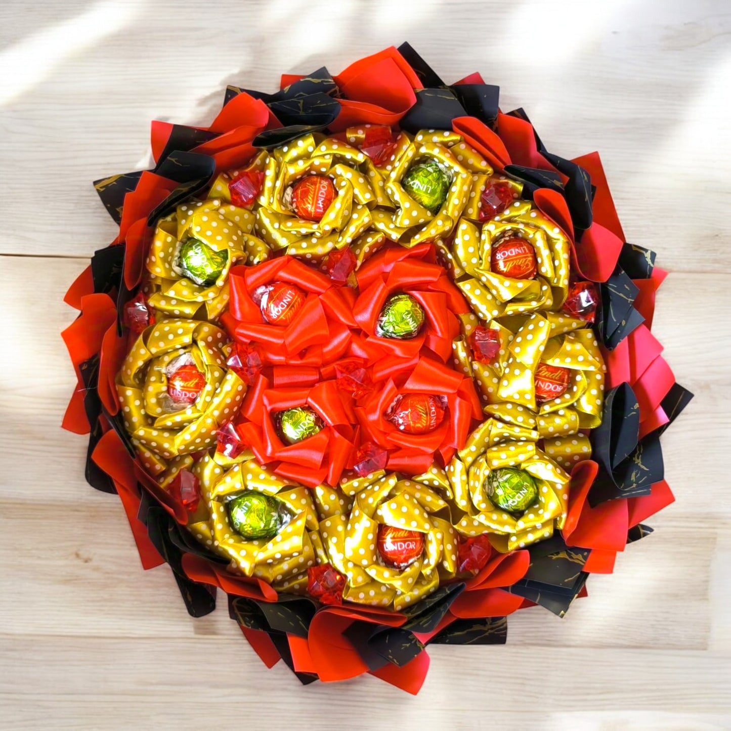 Spiselig blomsterbuket Lindt Lindor