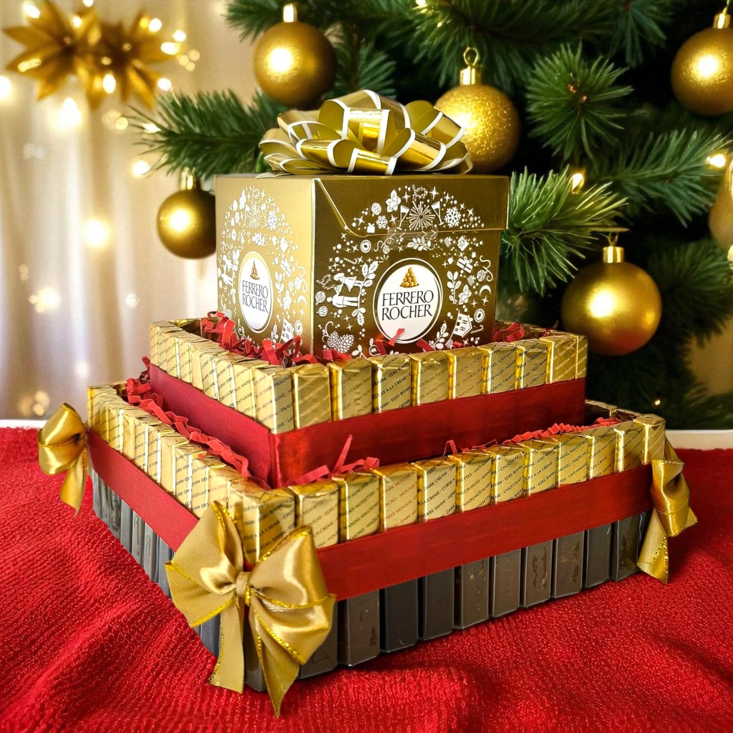 Ferrero Rocher Geschenktorte – Edle Schokoladentorte aus Pralinen