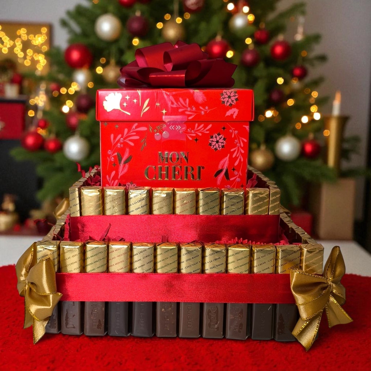 Mon Chéri Schokoladentorte – Edle Pralinentorte als Weihnachtsgeschenk | Geschenkidee für Männer & Frauen | Handgemacht von Perfekt Deko