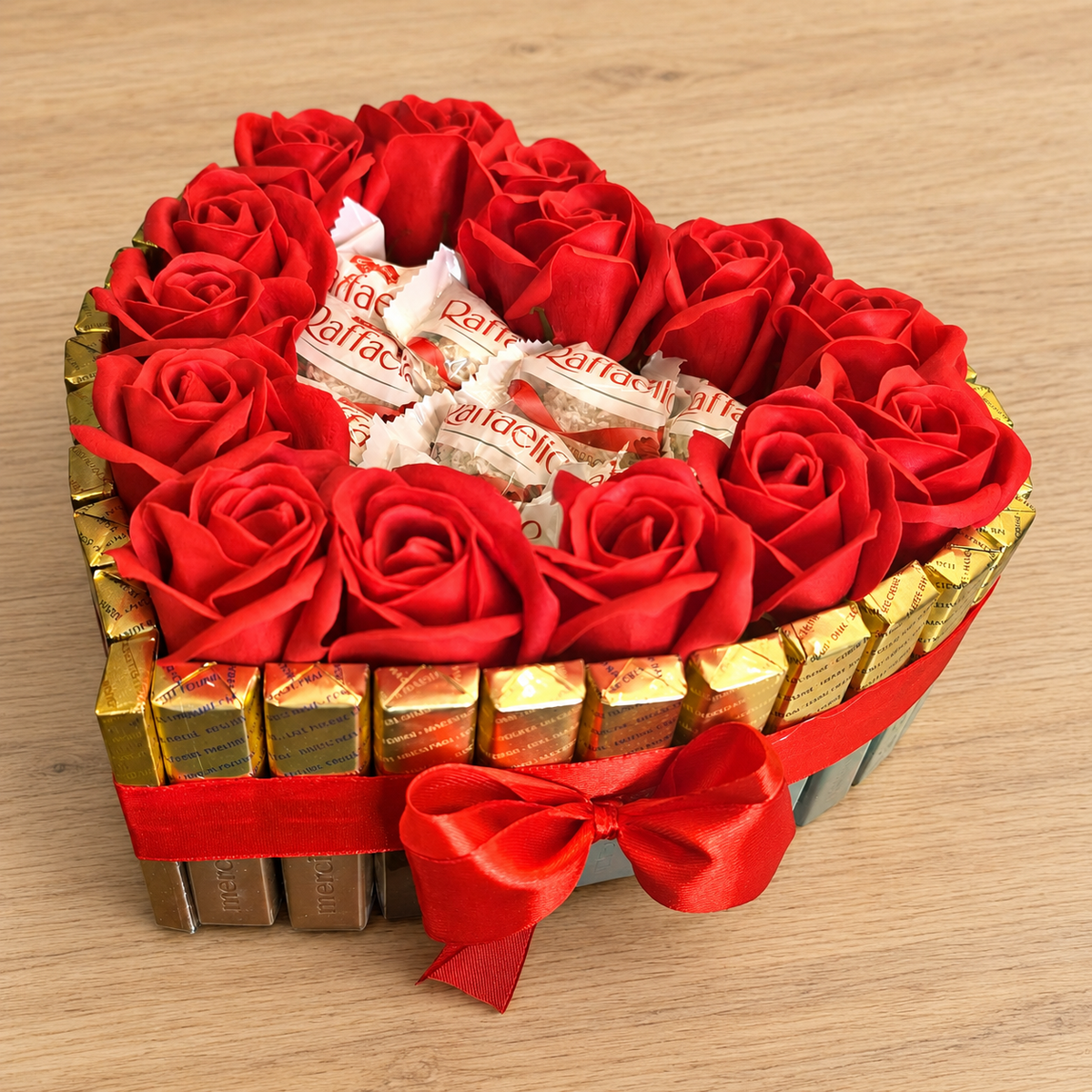 cake "Rose Heart Raffaello"