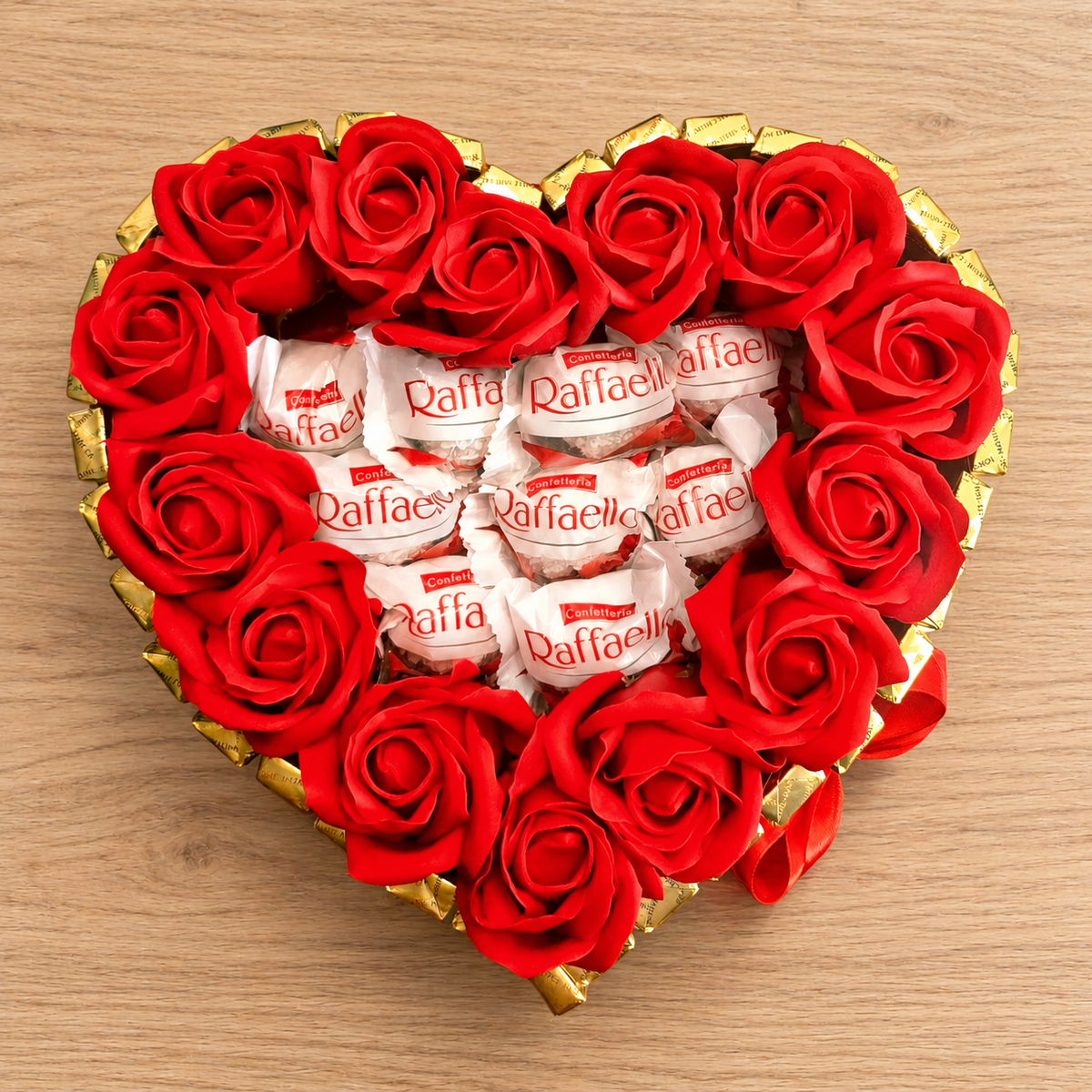 cake "Rose Heart Raffaello"