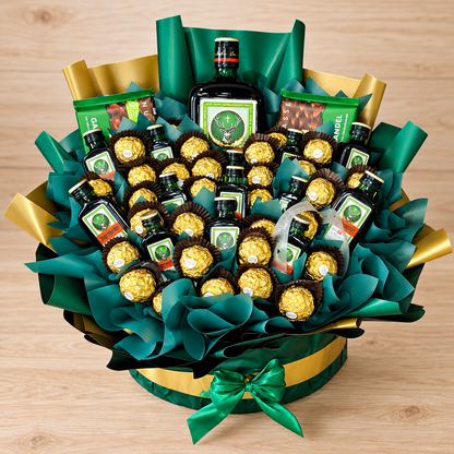 Jägermeister Luxus Box XL mit Ferrero Rocher & Ritter Sport