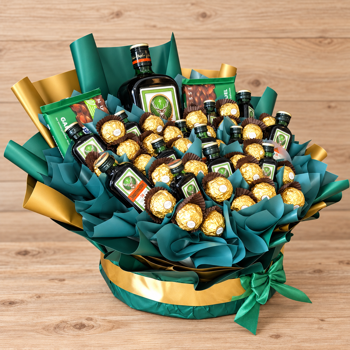 Jägermeister Luxus Box XL mit Ferrero Rocher & Ritter Sport