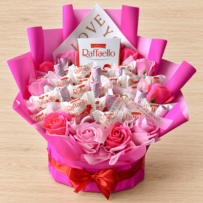 Raffaello Luxus Box Mini mit Yogurette und Seifenrosen