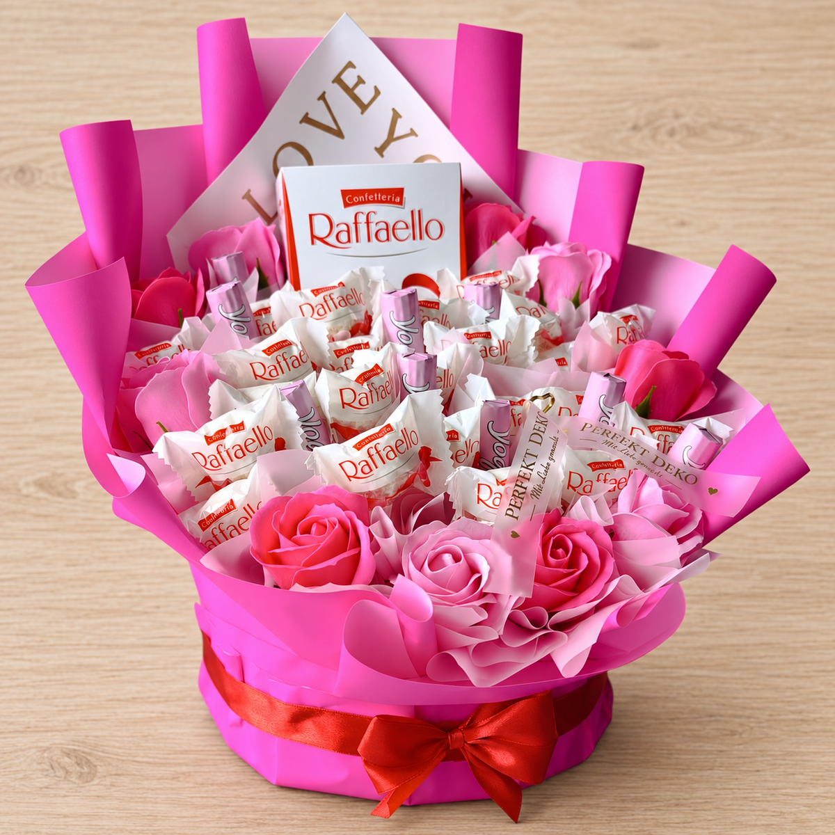 Raffaello Luxus Box Mini mit Yogurette und Seifenrosen
