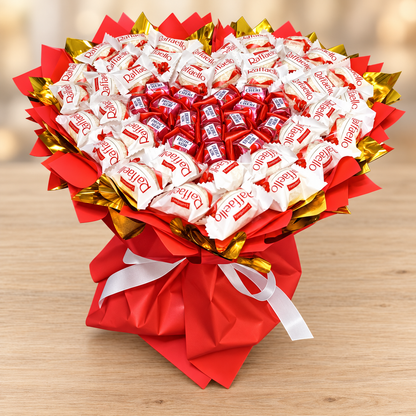 Edible bouquet "Mon Chéri &amp; Raffaello" – Exclusive chocolate gift with Mon Chéri and Raffaello