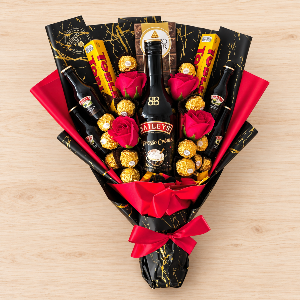 Baileys Strauss Deluxe mit Ferrero Rocher, Toblerone & Seifenrosen