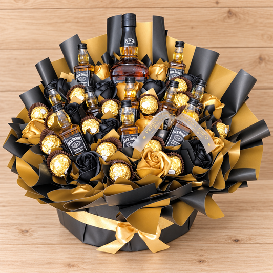Luxury Geschenkbox Jack Daniel's & Ferrero Rocher Gold Premium