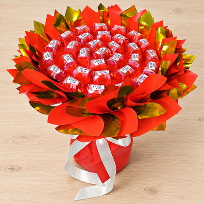 Mon Chéri Mini Strauß – Rot-Gold