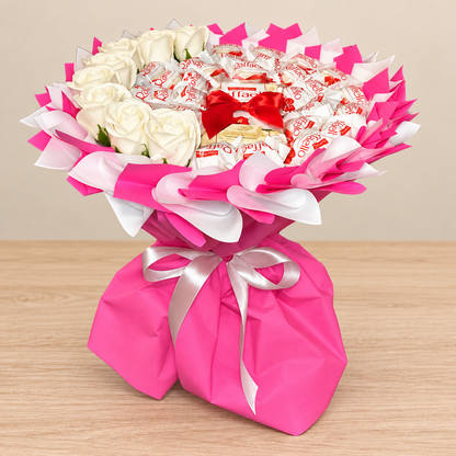 "Coconut Passion" bouquet – handmade with Raffaello pralines &amp; delicate chocolate