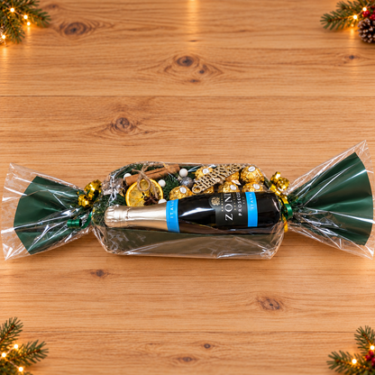 Weihnachtsbonbon mit Zonin Prosecco & Ferrero Rocher – Edles Süßigkeitengeschenk zu Weihnachten