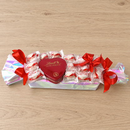 Bonbon Geschenk mit Raffaello & Lindt „Von Herzen”