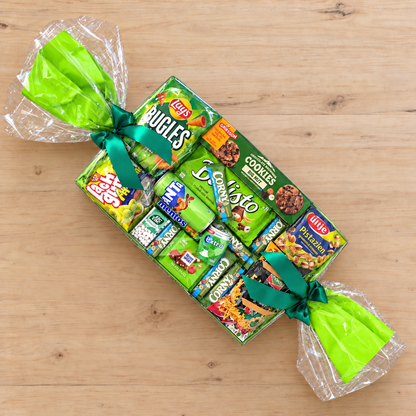 XL Snackgeschenk in Bonbonform – Süße und salzige Überraschung mit Pistazien, Cookies und Fanta