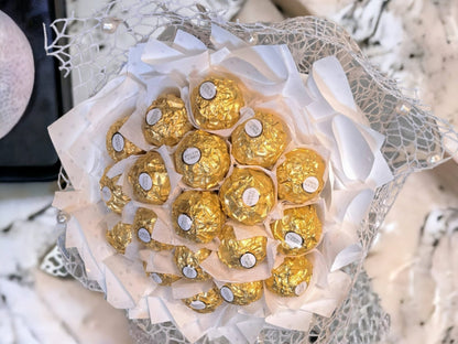 Pralinenstrauß Ferrero Rocher White