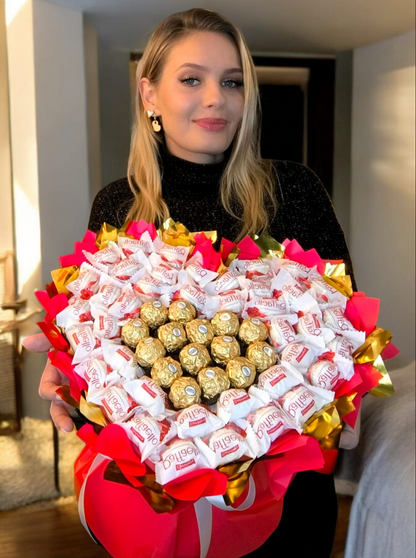 Essbarer Blumenstrauß "Raffaello & Ferrero"