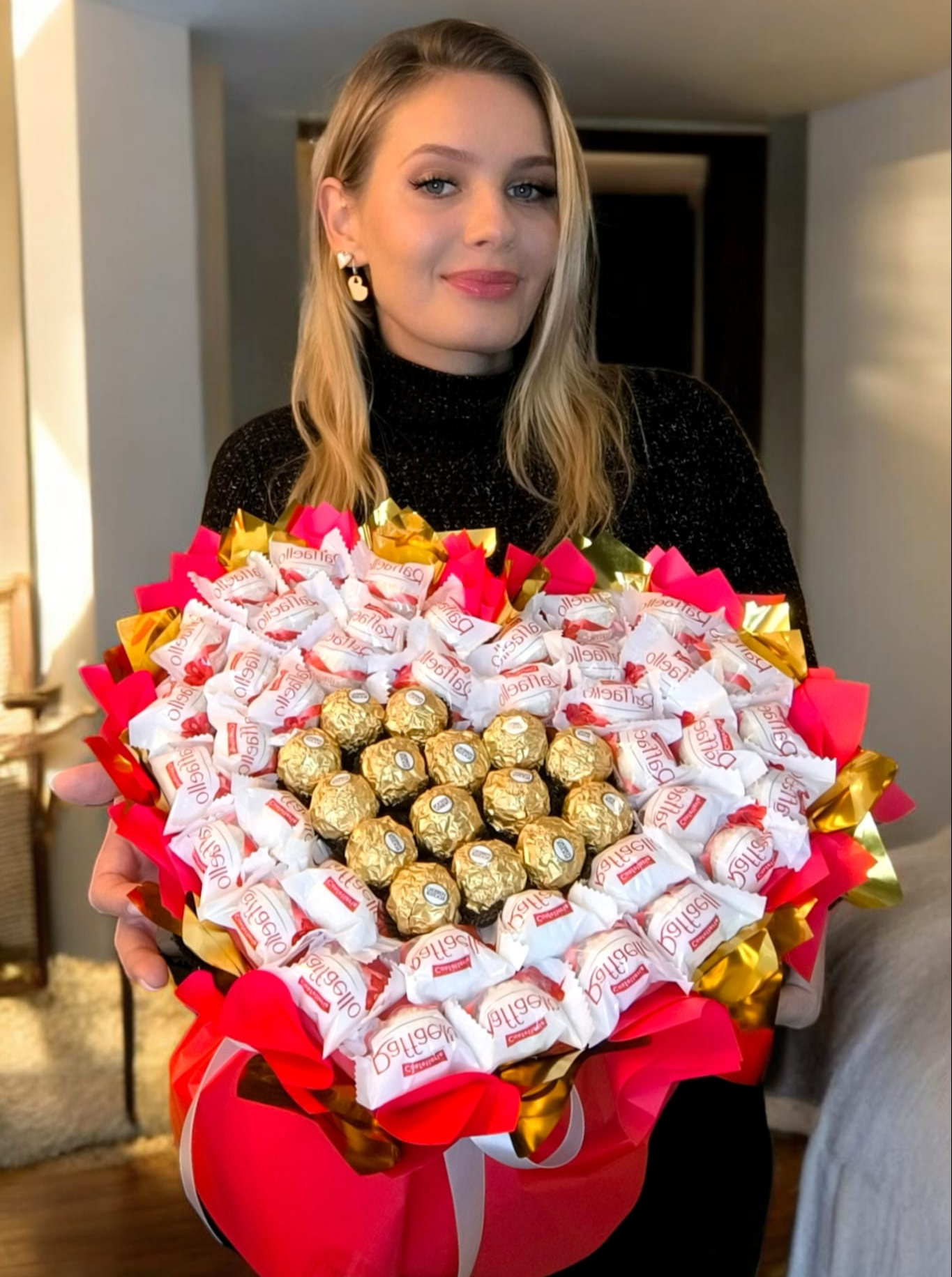 Ferrero & Raffaello Blumenstrauß  – Elegantes Pralinen-Geschenk für besondere Anlässe
