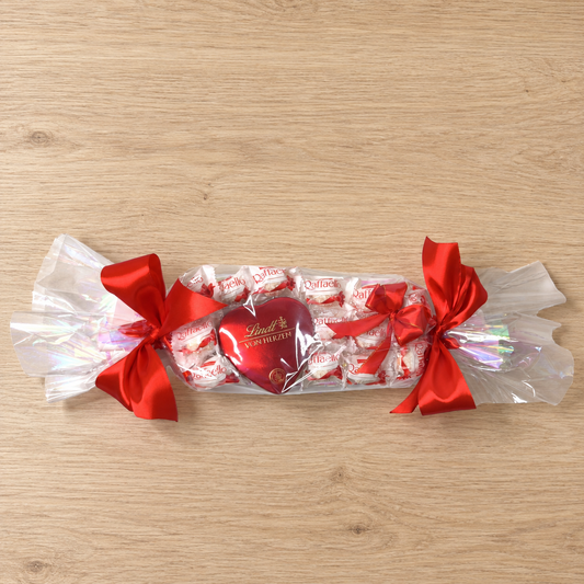 Bonbon Geschenk mit Raffaello & Lindt „Von Herzen”