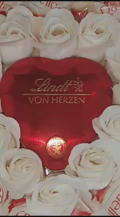 Essbarer Blumenstrauß "Lindt von Herzen"