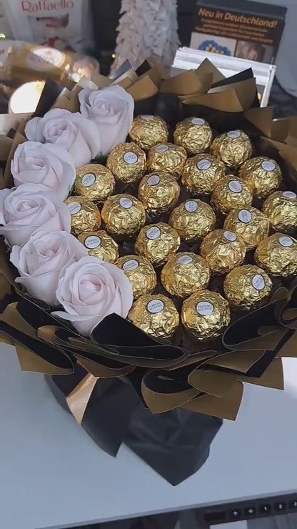 Essbarer Strauß Mini "Ferrero&Rosen"