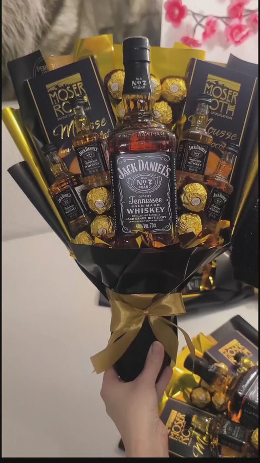 Luxuriöser Jack Daniel's Geschenkstrauß - Perfektes Männergeschenk