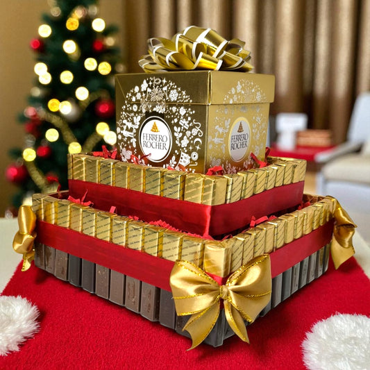 Ferrero Rocher Geschenktorte – Edle Schokoladentorte aus Pralinen