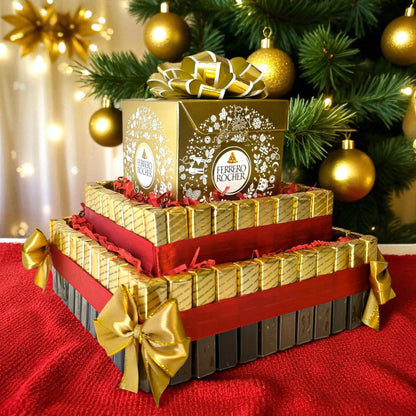Ferrero Rocher Geschenktorte – Edle Schokoladentorte aus Pralinen