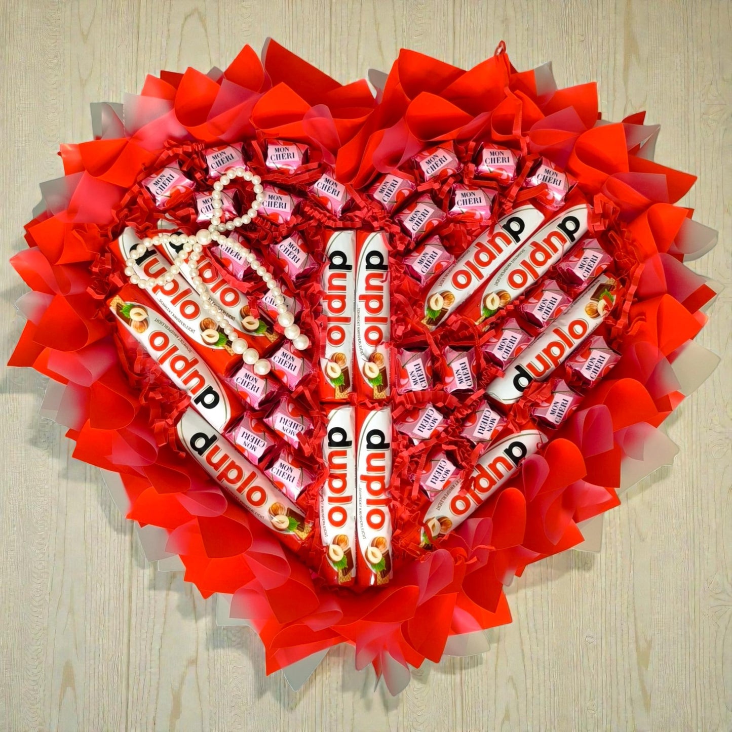 Mon Chéri & duplo Herz – süßes Schokoladenherz Geschenk