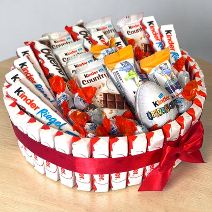 Kinder Schokolade Strauss – Süßigkeiten Geschenk mit Kinder Riegel, Kinder Country und Überraschungsei