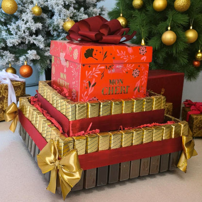 Mon Chéri Schokoladentorte – Edle Pralinentorte als Weihnachtsgeschenk | Geschenkidee für Männer & Frauen | Handgemacht von Perfekt Deko