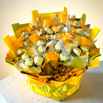 Jägermeister Orange Luxus Box L mit Ferrero Rocher & Seifenrosen